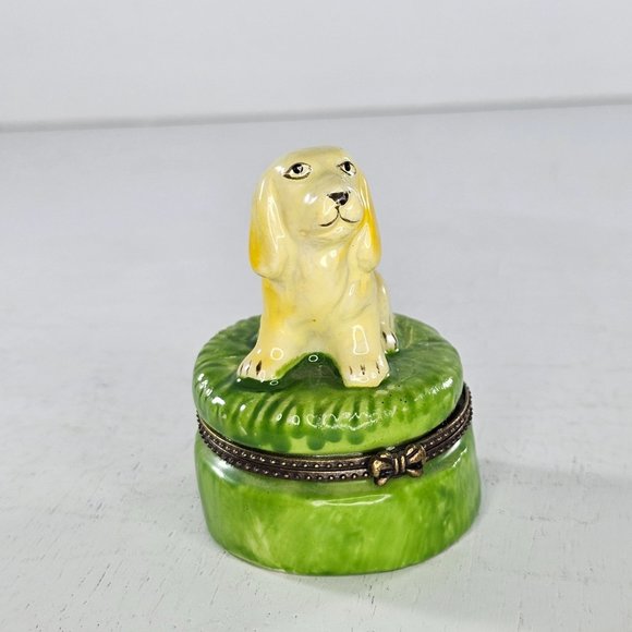 Greenbrier International Golden Retriever Dog Trinket Box Cocker Spaniel - Picture 3 of 8